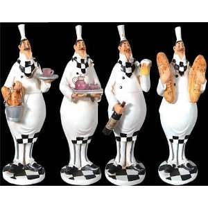  Fat Chef Set of 4 Home Kitchen Decor Display Everything 