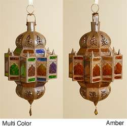 Moroccan Wired Hanging Glass Lantern (Morocco)  