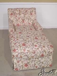 18284: Upholstered Floral Decorated Chaise Lounge  