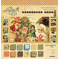 Graphic 45 Christmas Past Double sided 22 sheet Paper Pad 