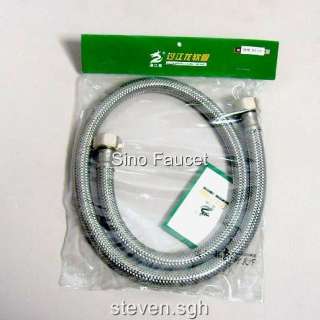 Stainless Steel Flexible Hose Braided Pipe 80CM  G1/2  