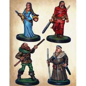   Robin Hood, Maid Marian, Friar Tuck, Little John (4) Toys & Games