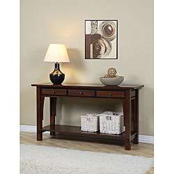 Talisman 3 drawer Console Table  Overstock