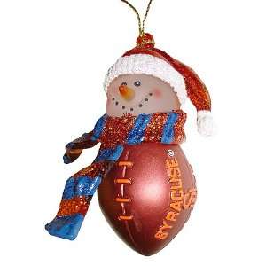 Syracuse Orange NCAA Touchdown Snowman Christmas Ornament
