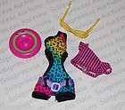 NEW Monster High Gloom Beach Clawdeen Outfit Clothes Fashion + Glasses 
