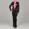 Calvin Klein Womens Black Two button Pant Suit  Overstock