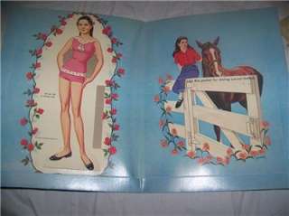   Vintage Liz Taylor Paper Doll Books National Velvet & Elizabeth Taylor