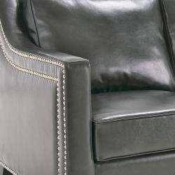 Diesel Black Leather Sofa and Loveseat  