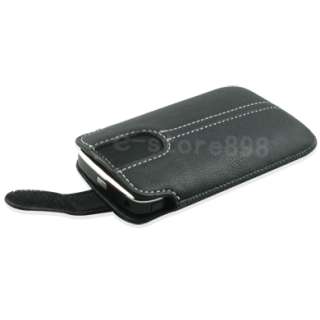 New Leather Case Pouch + LCD Film For NOKIA E72 r  