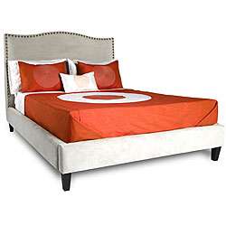 Jar Designs The Betty Grey Eastern King Bed  Overstock
