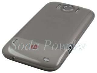Soft Plastic Case Cover for HTC Sensation XL (Grey)  
