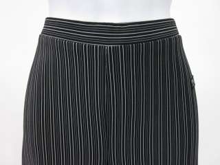 VERSACE INTENSIVE Black Striped Pants Slacks Sz 36  