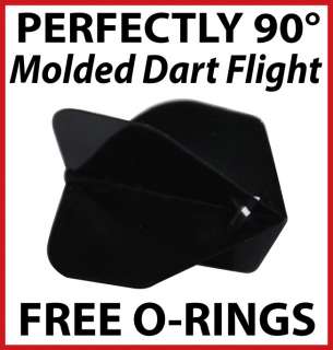 sets Macoto dart flights & Free rings   black  