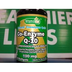 Vitamin Hut Coenzyme Q10 CoQ 10 100 mg 100 Softgels Cardiovascular 