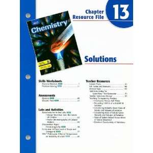  Holt Chemistry Chapter 13 Resource File: Solutions 