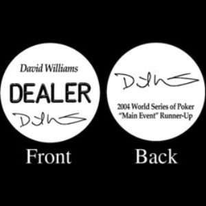   DAVID WILLIAMS Professional Collector s Dealer Button Sports