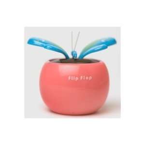  Solar powered Pink Flip Flap pot with Blue Butterfly: Toys 