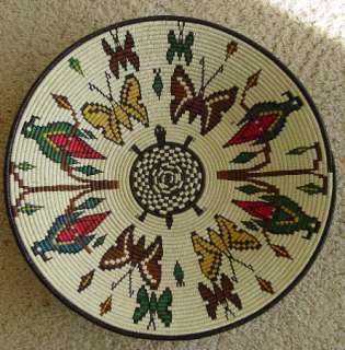 This LARGE and INTRICATE handwoven bowl is a beautiful example of the 