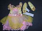 NWT Disney Princess Belle Ballet Costume & Shoes 6 12 18 Months 18M