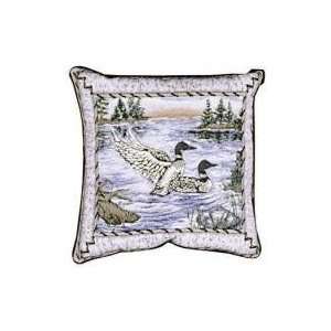  Loons Lakeshore Birds Decorative Accent Throw Pillow 17 