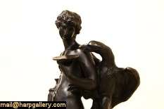 Two Classical Bronze Sculptures of a Woman and Man  