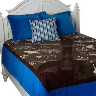  Grey Rock Guitar Comforter Bedding Set Twin