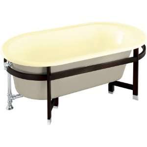 Kohler Iron Works Tellieur Bath With Black Forest Wood Surround and 