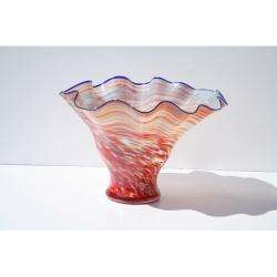 Hand blown Gradient Glass Vase  Overstock