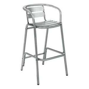   Luna Outdoor Aluminum Bar Height Chair With Arms