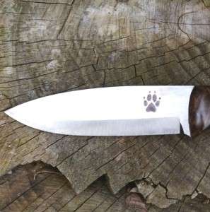   BUSHCRAFT KNIFE   Turkish Walnut Handled English Handmade Knife  