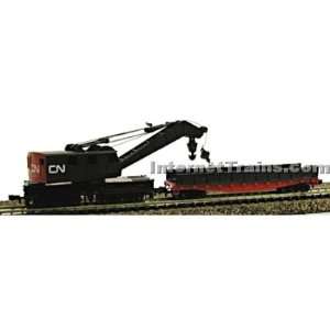   Power N Scale Work Car with Crane   Canadian National Toys & Games