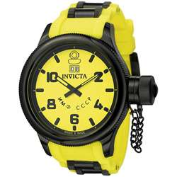 Invicta Mens Russian Diver Yellow Sport Watch  