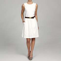 MICHAEL Michael Kors Womens Belted A line Dress  Overstock