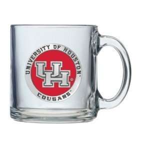  Houston Cougars Logo Clear Coffee Mug: Sports & Outdoors
