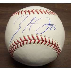  Elijah Dukes Autographed Baseball