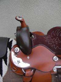 15 NEW SHOW TAN LEATHER WESTERN SADDLE PACKAGE MUST SEE  