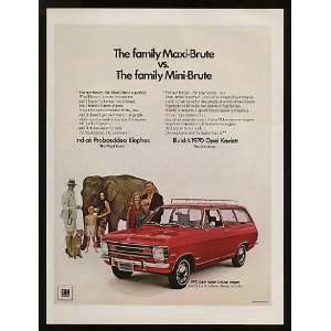  1970 Buick Opel Kadett Deluxe Wagon Print Ad (9526)