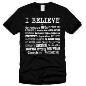  I Believe in Ufos, Zombies T shirt Sports 