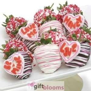   Day Love Chocolate Covered Strawberries W/ Candie: Home & Kitchen