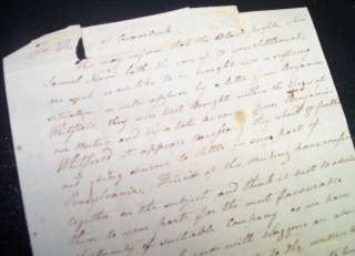 Letter Prince George Virginia Quaker Underground Railroad 1812  
