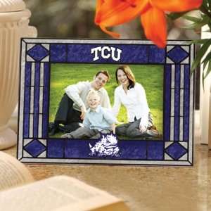  4 x 6 NCAA TCU Horned Frogs Glass Mosaic Picture Frame 