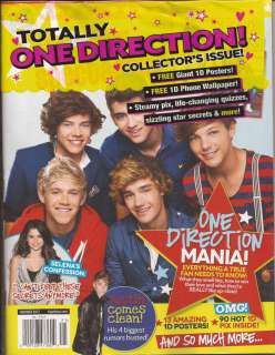 2012 TIGER BEAT Collectors Edition ONE DIRECTION Giant Poster Selena 