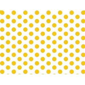  Yellow Polka Dot Tissue Paper 20x30   24 Sheets 