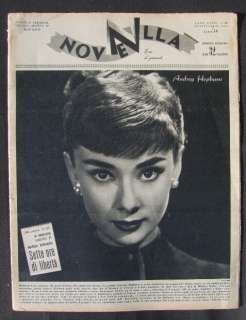 ITALY 1953 Audrey Hepburn MAGAZINE Novella VERY LARGE  
