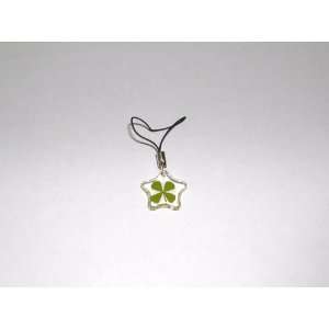    Crystal Clear Lucky Clover Cell Phone Charm (01): Everything Else