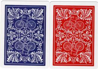   sale are 2 BRAND NEW Blue & Red Bicycle Safety Back Card Decks