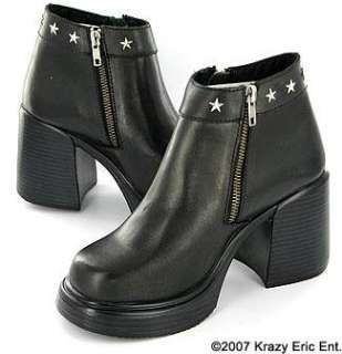 NEW Wicked Roadwarrior WICKED ONE Leather ZIP Boots  