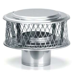   Round 304 Alloy Stainless Steel Chimney Cap with 3/4 Mesh from the