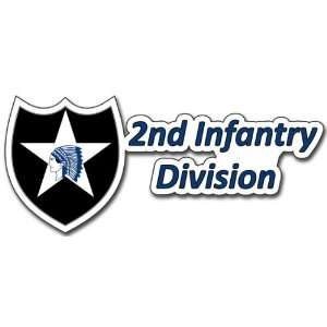  United States Army 2nd Infantry Division Decal Bumper 