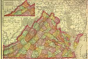 1917 History & Genealogy of BATH County Virginia VA  